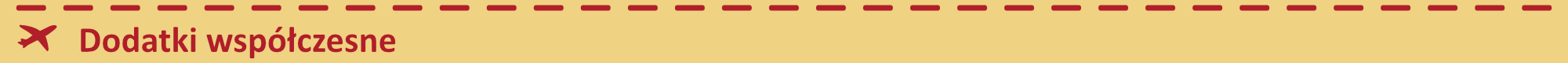 Dodatki współczesne